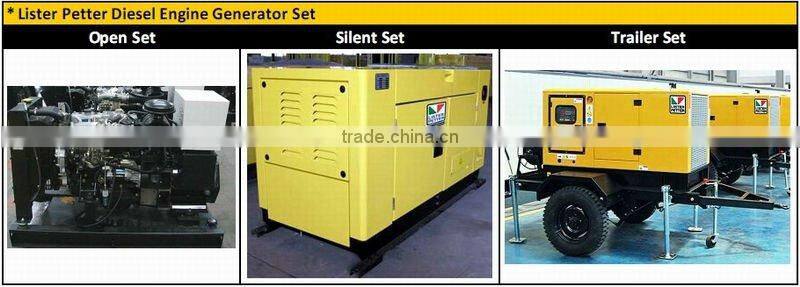 Top Seller!!! High Performance 11KW Lister Petter Diesel Generator
