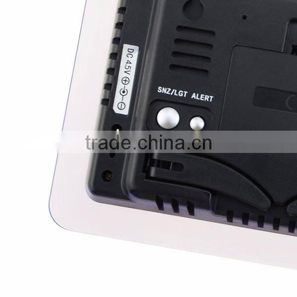 2 Wireless Sensors Weather Station WWVB DCF RCC Indoor Outdoor Temperature Thermometer With air presurre Trend Indicator