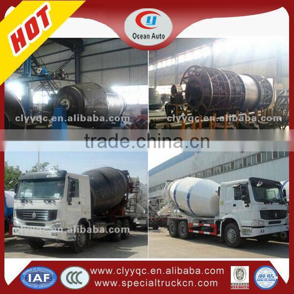 Sinotruk Howo 10m3 concrete mixing truck with 6x4 mixer truck for hot sale