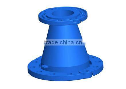 EN545 DI Double Loosing Flanged Taper pipe fitting