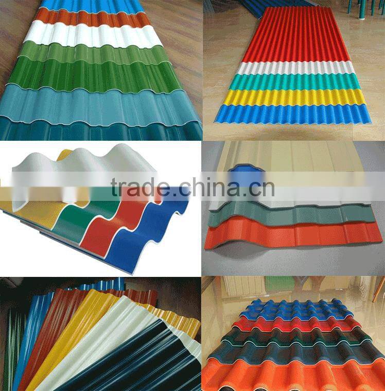 Most popular plastic tile sheet plate roofing making machine producer