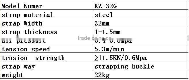KZ-32G pneumatic steel strapping tools for heavy steel plate
