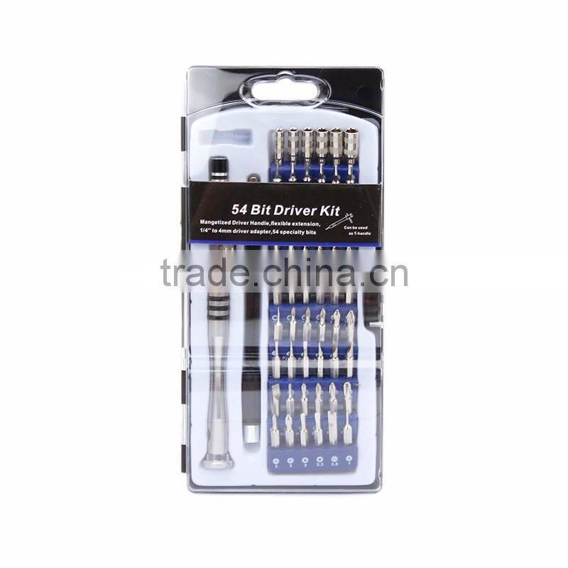 54 in 1 Pcs Bits Tool Set Socket Set Interchangeable Precision Screwdriver Bit Set