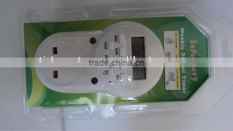 UK weekly digital lighting timer,grow light timer
