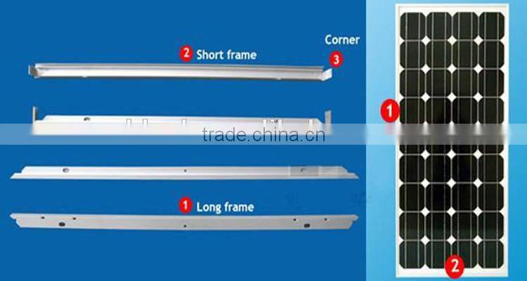Anodized black diffrent sizes aluminium pv frame