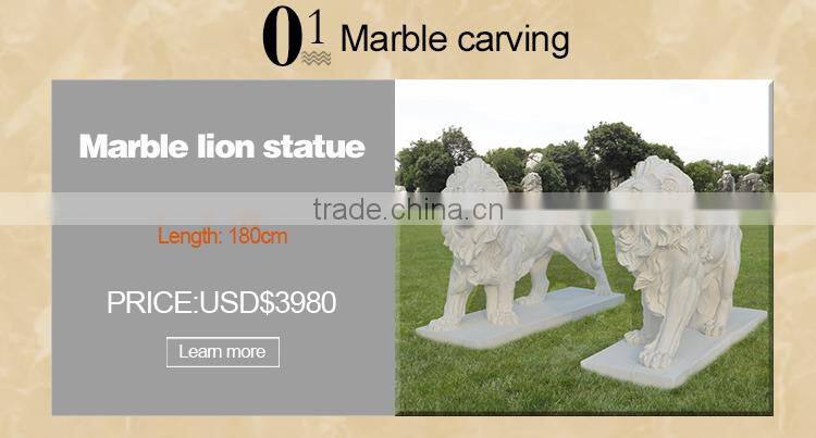 Life Size White Marble elephant statue
