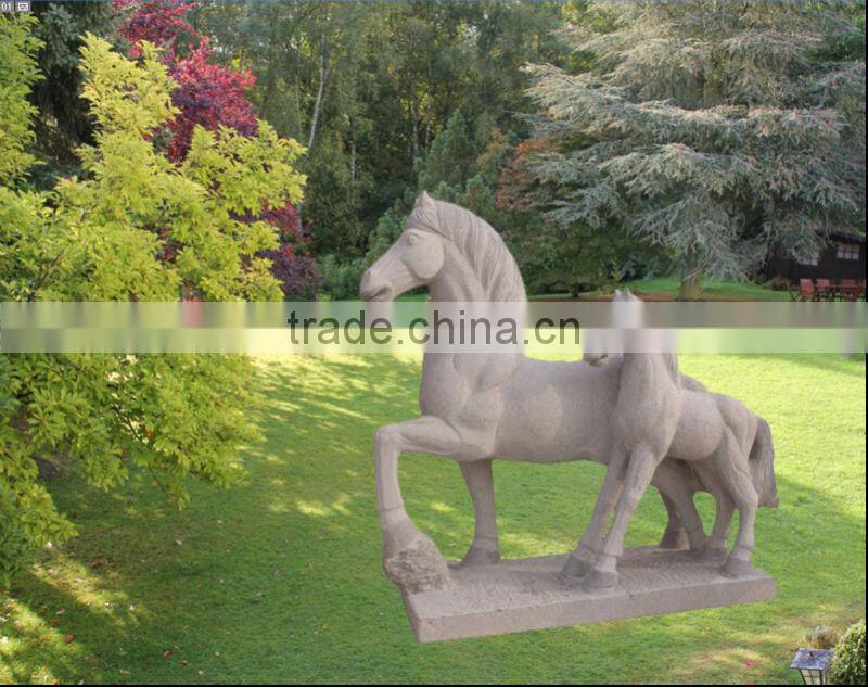 Granite Garden Stone Horse