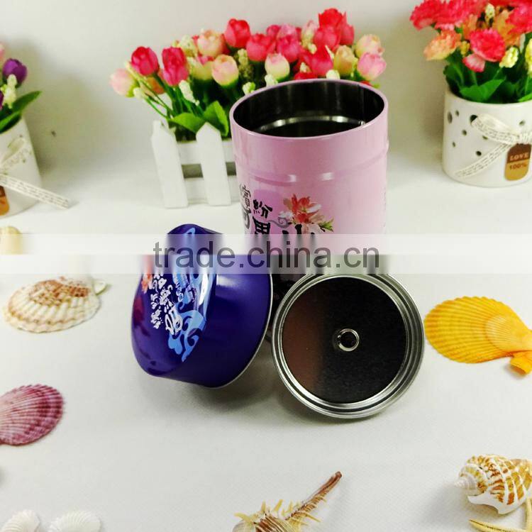 Taiwan round shap alishan tea tin box