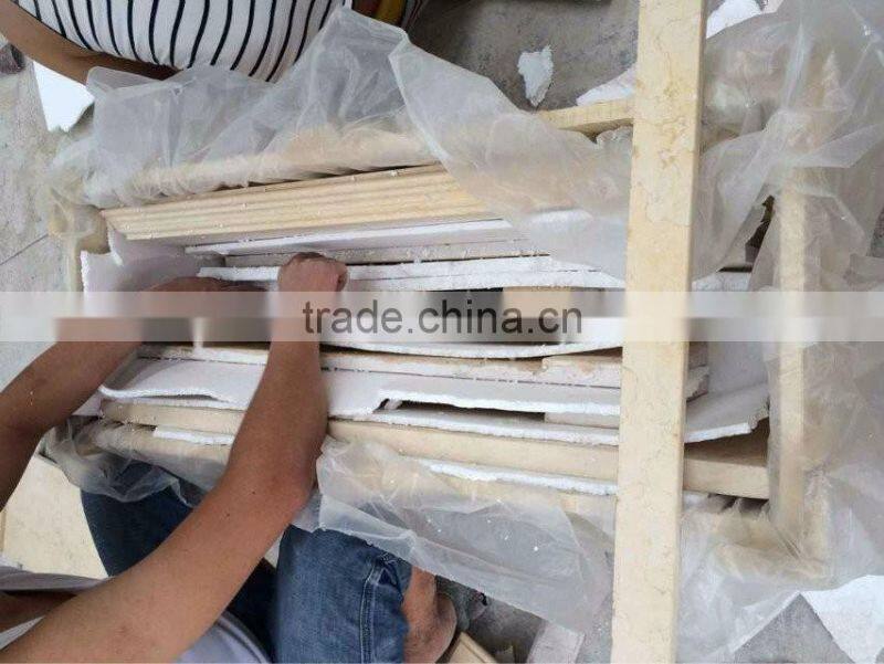 Natural marble decorative stone fireplace mantel