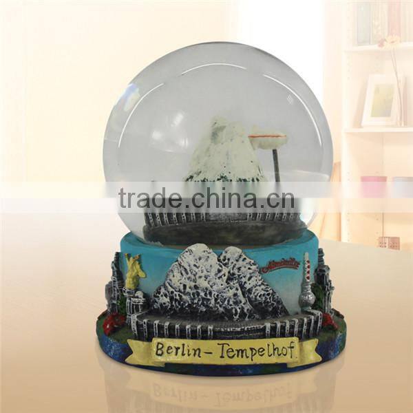 Handmade snow globe for tourist souvenir