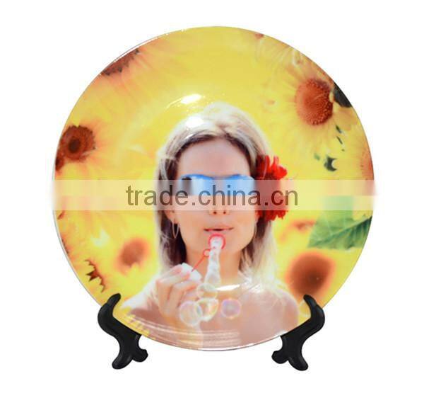 Personalized Custom Printed Sublimation 3D Blank Ceramic Plate