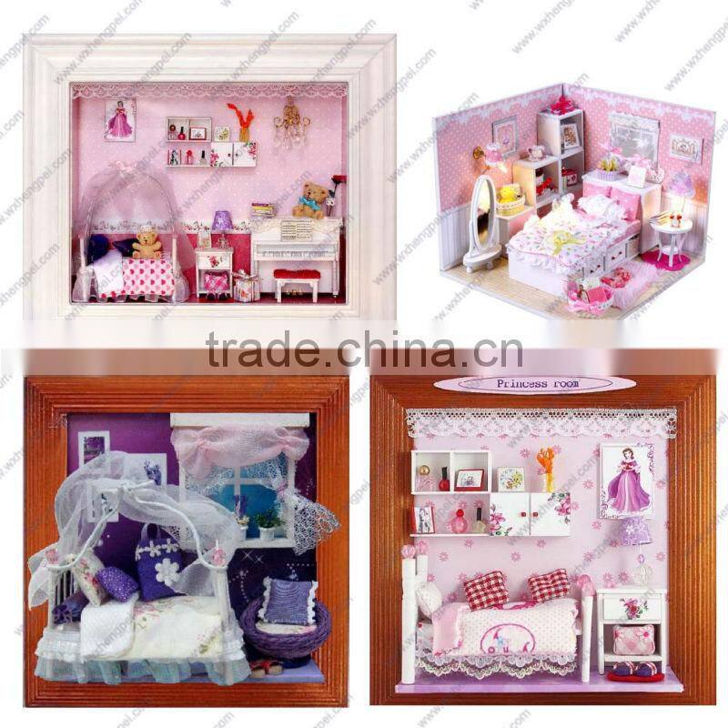 3D puzzle honey pine room furniture bedroom model