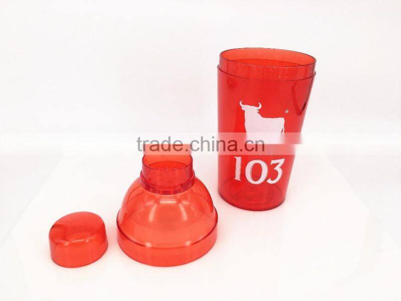 450ML 16oz PS material Cocktail Shaker