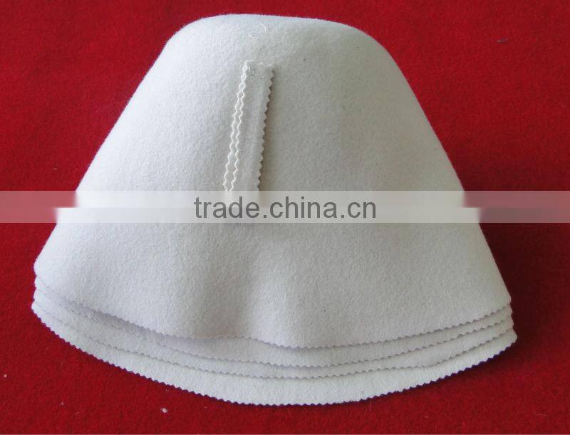 wool felt hat and sauna felt
