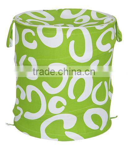 Durable Red Foldable Cotton Canvas Laundry Hamper With Drawstring Cover Dirthy Clothes Storage Folding Laundry Bag Custom Design