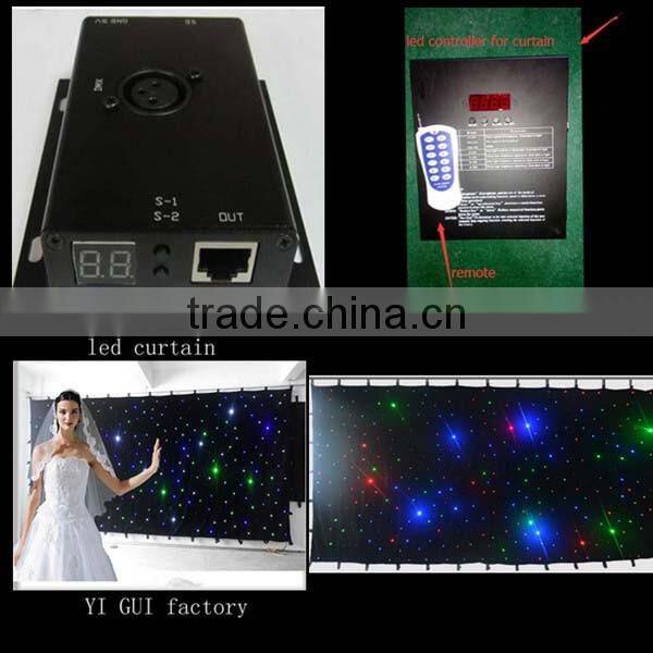 single color starlit dmx led curtain lights backdrop