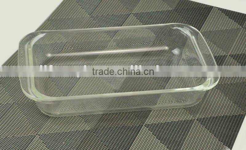 Round pyrex glass microwave oven bakeware