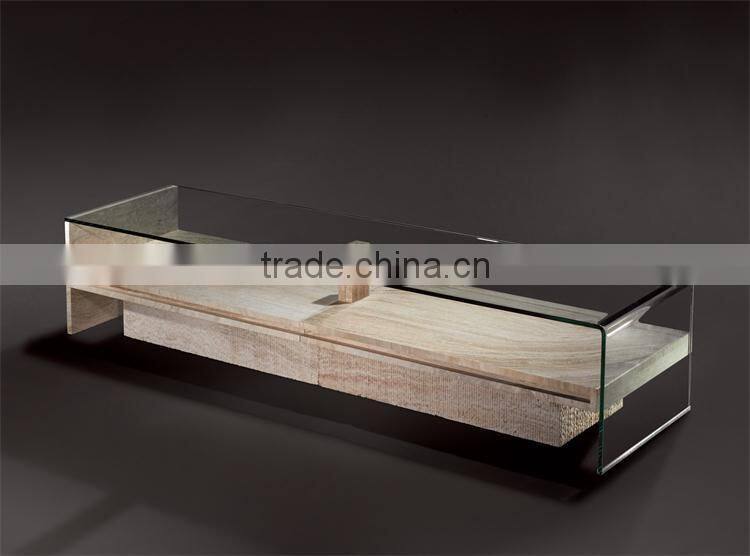 Iran natural travertine TV stand,Modern furniture tv stand