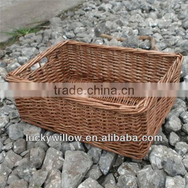 durable rectangular wicker basket for star hotel storage