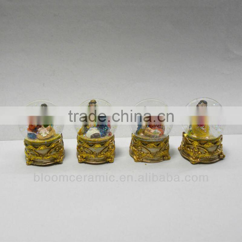 Hotsale resin religious ball crystal water ball