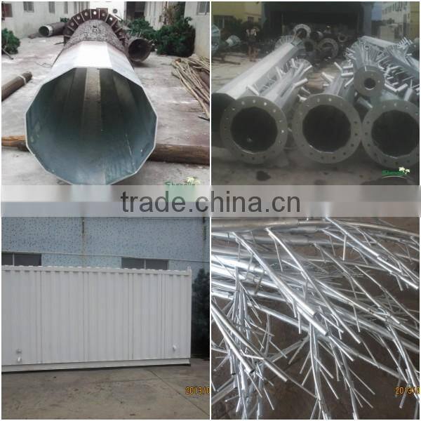 China wholesale manufacturer make new style microwave mobile telecom mobile monopole imitated date palm tree communication tower