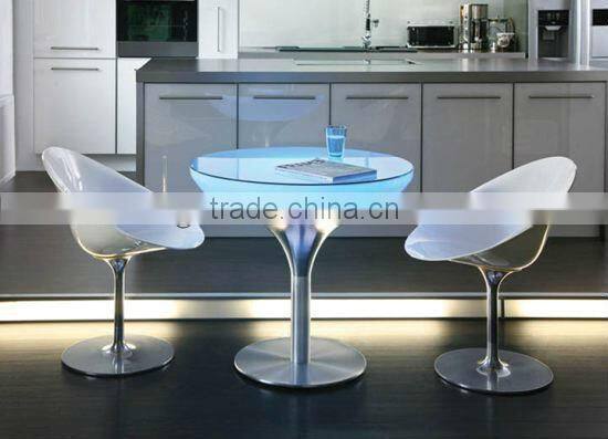 round bar table with light illuminated led furniture