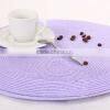 Round tablemat made of cotton, clear placemats