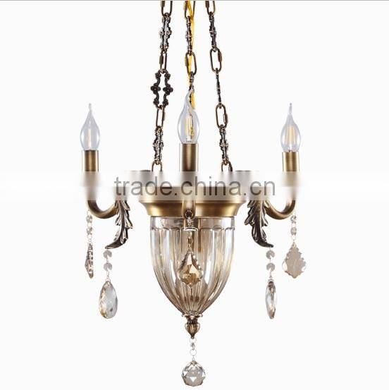 New Arrival Classic European Baroque Style Antique Golden Brass Pendant Light, Chandelier for Bedroom BF12-05254h