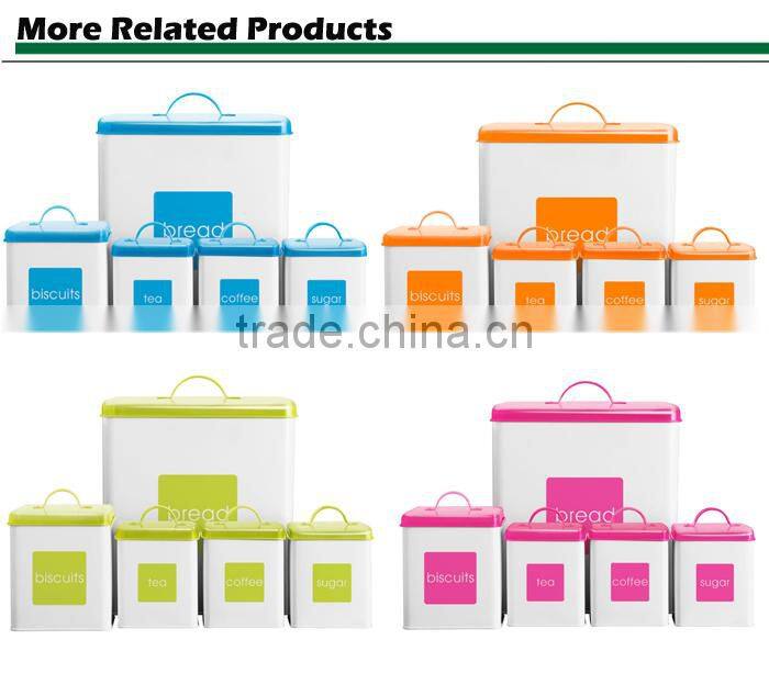 Colorful Enamel 5pc Canister