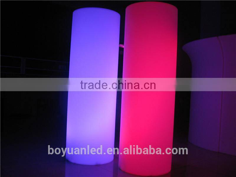 led glow furniture wending decoration led column garden column light
