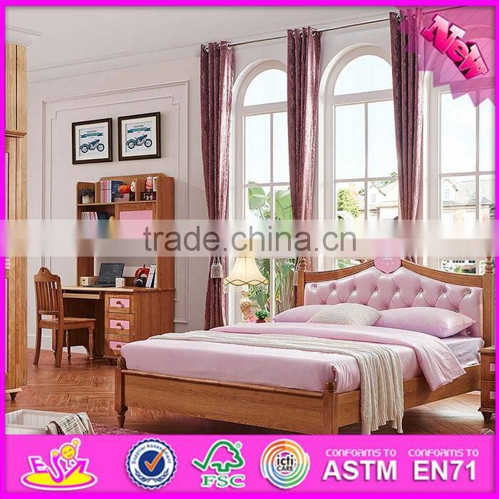 2016 wholesale fashion wooden boys bedroom furniture W08A084