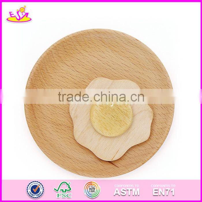 2017 New design simulation kids natural wooden birthday cake toy W10B180