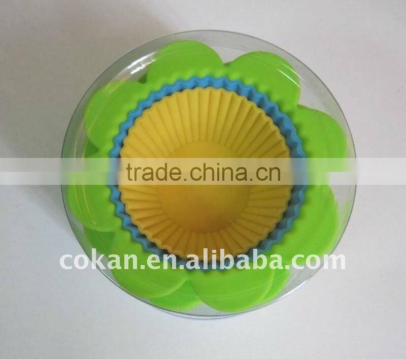 3pcs silicone cupcake mold set,silicone baking mold,silicone cake mold CK-C072J