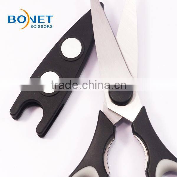 S52002G2 LFGB certificated 8-1/4" Half blister try me card kitchen hot scissors for sale