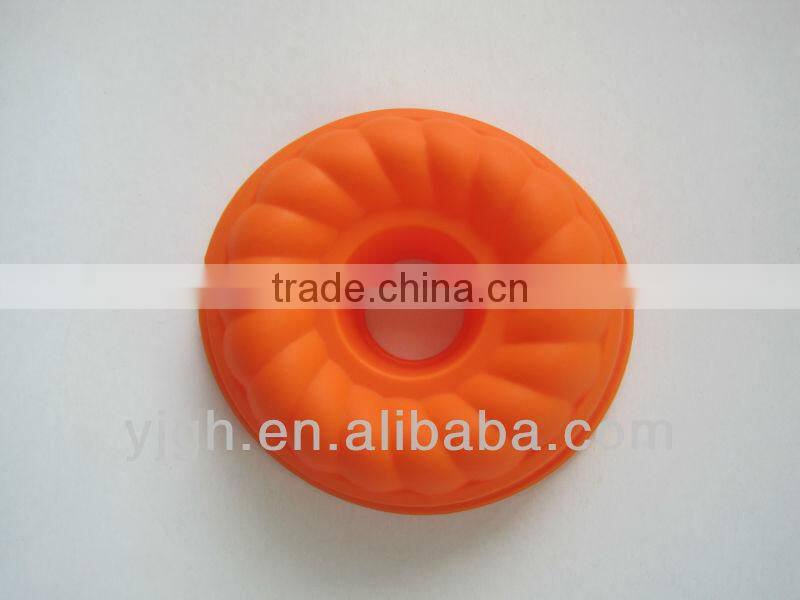 Lovely flower shape moldes de pedra de borracha de silicone