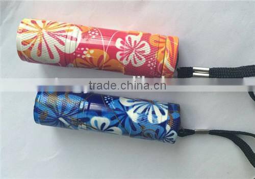 Hot Mini Cheap durable aluminum 9 LED Flashlight torch