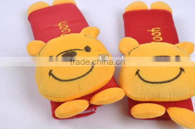 2pcs Set Animal Design Children Kids Car Safety Fasten Seat Belt Shoulder Cover Pad