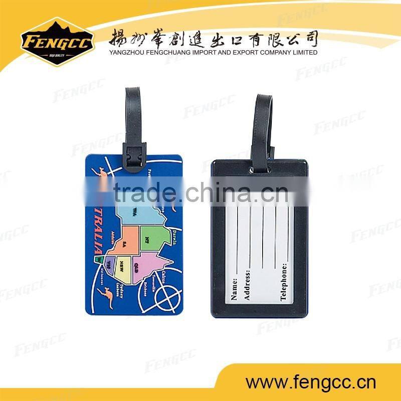 Blank Travel Airline Soft Pvc Embossed Luggage Tag,airplane luggage tag