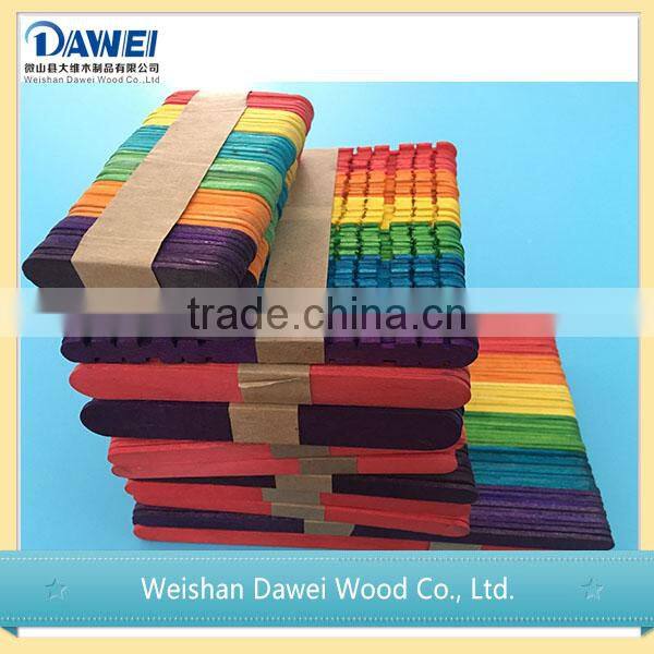 wholesale wooden colored popsicle sticks ice cream sticks