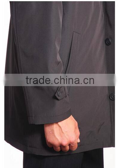 Men's Black Convertible Microfiber Jacket