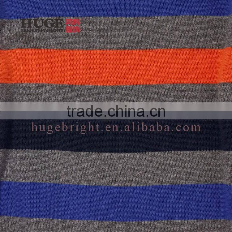 Fashion Sleeves Allover Stripes Pullover Boy Knit Sweater