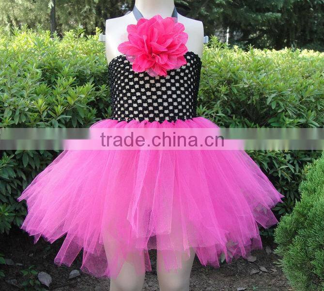 Newest ballet tutu crochet top tutu lined