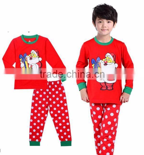 Cheap Wholesale Fashion Nightwear Cotton Kids Christmas Pajama sets