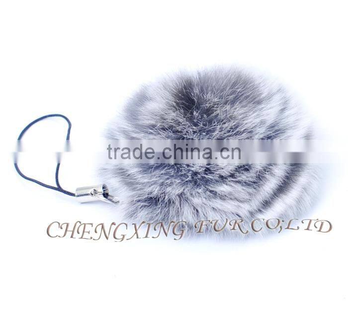 CX-A-54B Rabbit Fur Mobile Phone Strap Detachable Key Ring