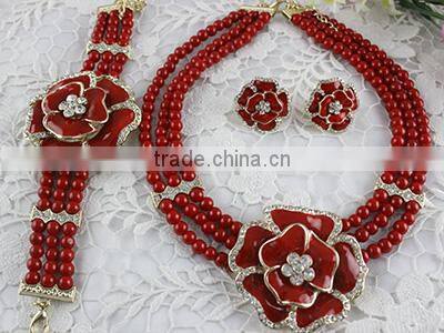 Bestway African Big Beads jewelry Fashionable Party Jewelry Sets