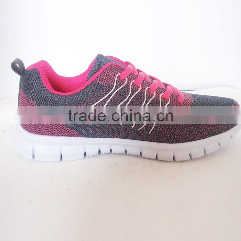 New more comfortable women mesh sport running shoe china factory supplier