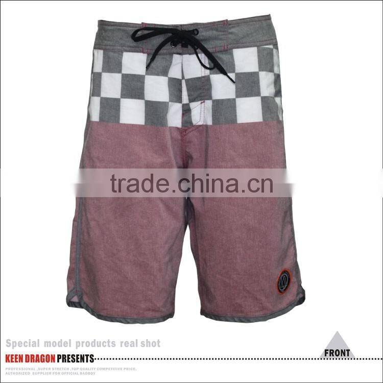 T/C Spandex Beach Shorts Soft Mens Swimwear Plus Size Swimming Trunks