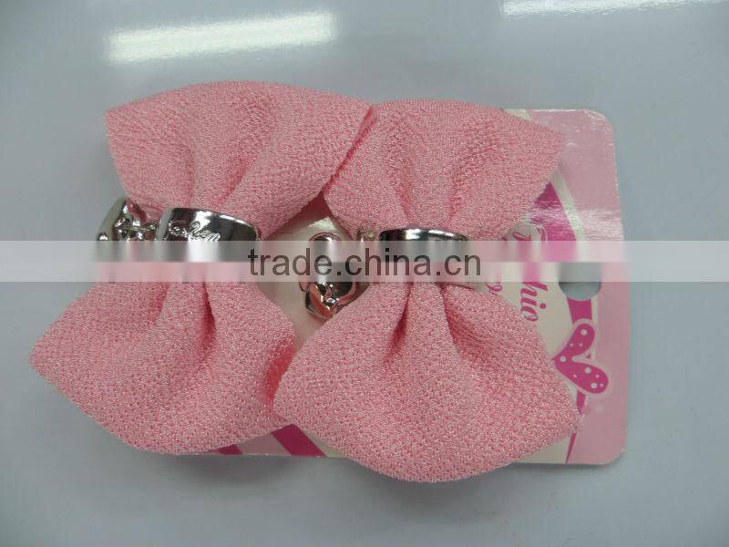 Baby girls dacron and cotton bow strip clip hair accessories multi-colors optional