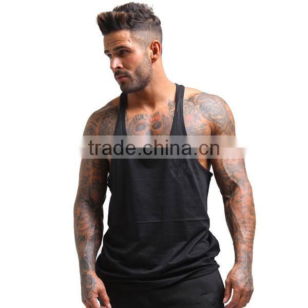 Men tank tops sport wear gym singlets