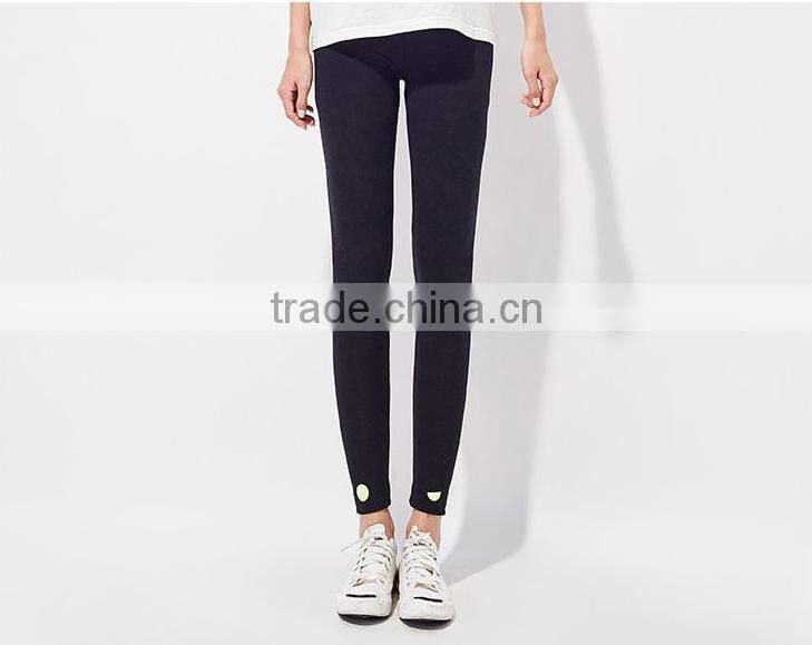 Female money navy blue knitted into joining together cultivate one's morality leggings